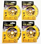 4 Tolsen 4-1/2" Dry Segmented Diamond Wheel Cutting Discs Angle Grinder #76712. Fixed Price $21.99.