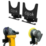 Gijok Angle Grinder Holder Tool Wall Mount Bracket For 5inch 2, Black. Fixed Price $22.44.