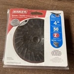 Diablo Grinder/sander Conversion Kit Dcp040vgps01g - 4" Diameter 50 Grit. Fixed Price $10.99.