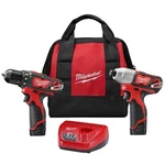 Milwaukee 2494-22 M12 Cordless Lithium-ion 2-tool Combo Kit. Fixed Price $139.99.