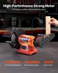 8" Bench Grinder & 2" X 28" Belt Sander Combo, Knife Sharpening. Fixed Price $119.87.