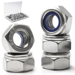 150 Pack M6-1.0mm Nylon Insert Hex Lock Nuts, 304 Stainless Steel A2-70 Lockn.... Fixed Price $18.42.