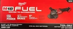 Milwaukee 2981-20 M18 Fuel 4 1/2- 6" Braking Grinder W Slide Switch New In Box. Fixed Price $247.00.