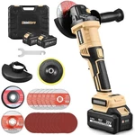 Cordless Rotating Head Angle Grinder 4-1/2 Inch, 20v Battery Tool,2 Cord. Fixed Price $104.99.