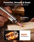 Vevor 150w Flex Shaft Grinder W/ 112-piece Kit & Foot Pedal, 23000 Rpm. Fixed Price $76.99.
