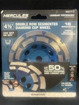 Hercules (ha217-2) 4 " Double Row Segmented Cup Wheel 18 Segments Wet/dry. Fixed Price $15.00.