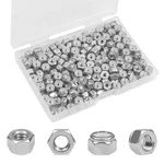 190pcs #6-32 Nylon Insert Hex Lock Nuts,304 Stainless Steel Locknuts,hex Driv.... Fixed Price $12.98.