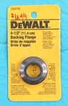 Dewalt Dw4706 Backing Flange 4.5in Angle Grinder Accessory Nib. Fixed Price $9.97.
