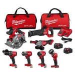 Milwaukee M18 Fuel 18v Lithium-ion Brushless Cordless Kit W/ 2x 5.0 Ah Batteries. Fixed Price $909.95.