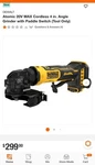 New 2026 Release Dewalt 20v Atomic 4" Paddle Switch Angle Grinder Dcg400b. Fixed Price $259.99.